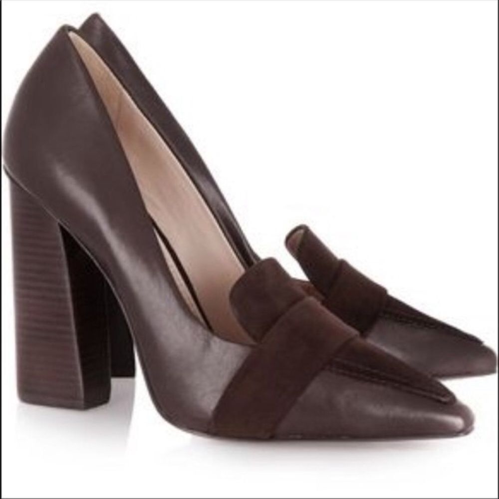 Tory Burch Brown Leather Heels